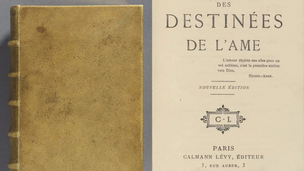 книга Des destin&eacute;es de l'&acirc;me коллекция Гарварда