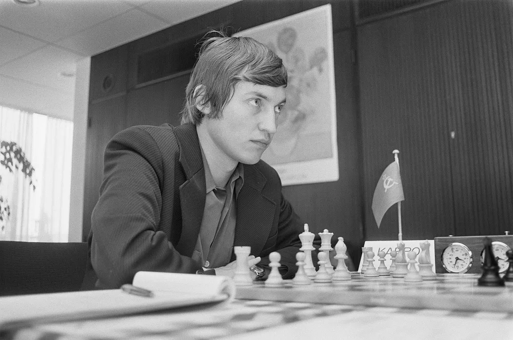 Молодой Анатолий Карпов, чемпион мира по шахматам, портрет 1970-х годов