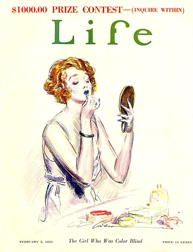 Обложка журнала Life 1925 года работы Чарльза Гибсона