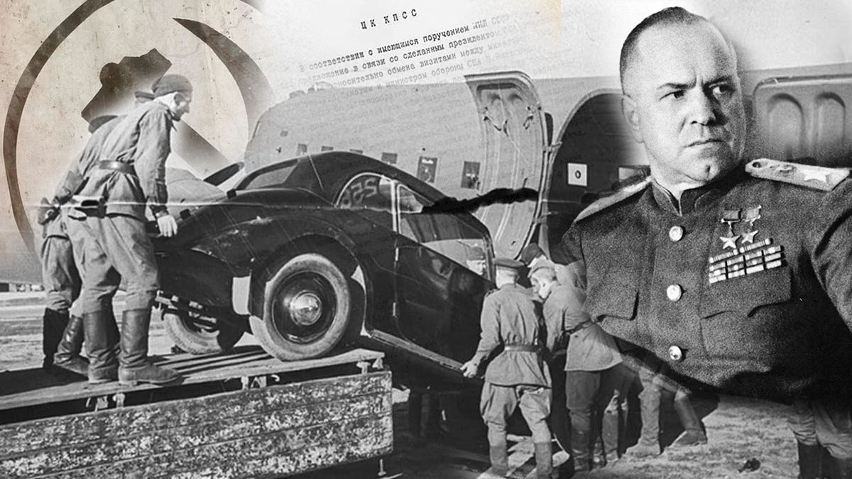 Маршал Жуков принимает Парад Победы на Красной площади, июнь 1945 года
