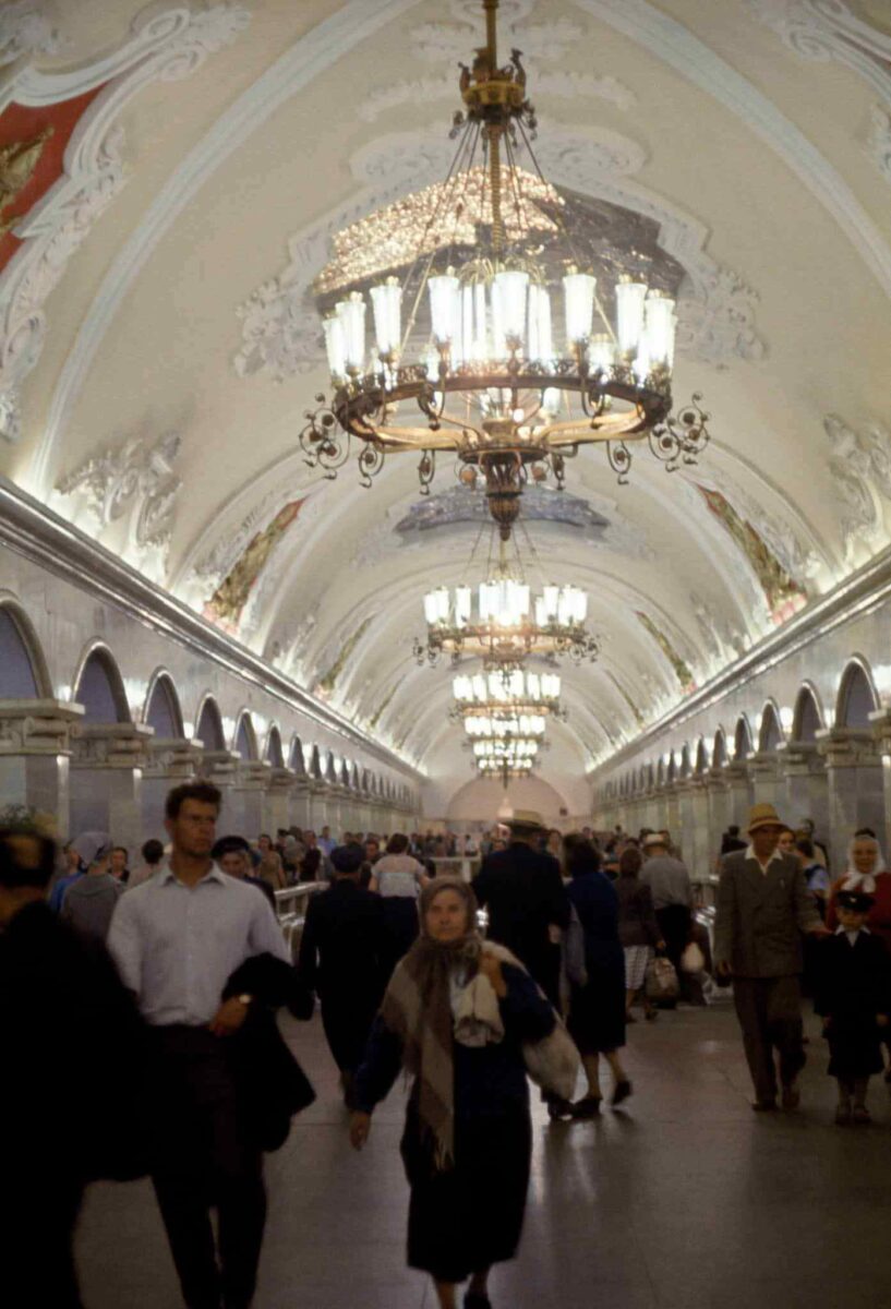 Московский метрополитен пассажиры 1959 год фото Б. Энтони Стюарта