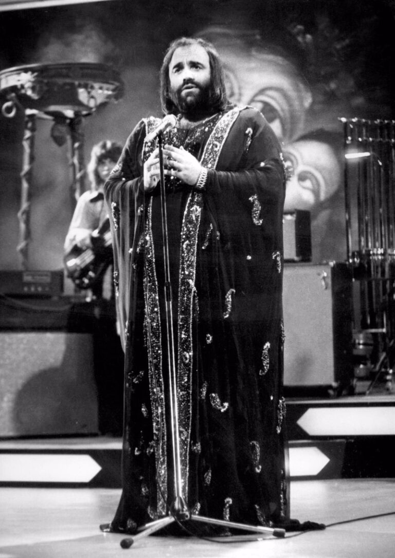 Demis roussos on the stage