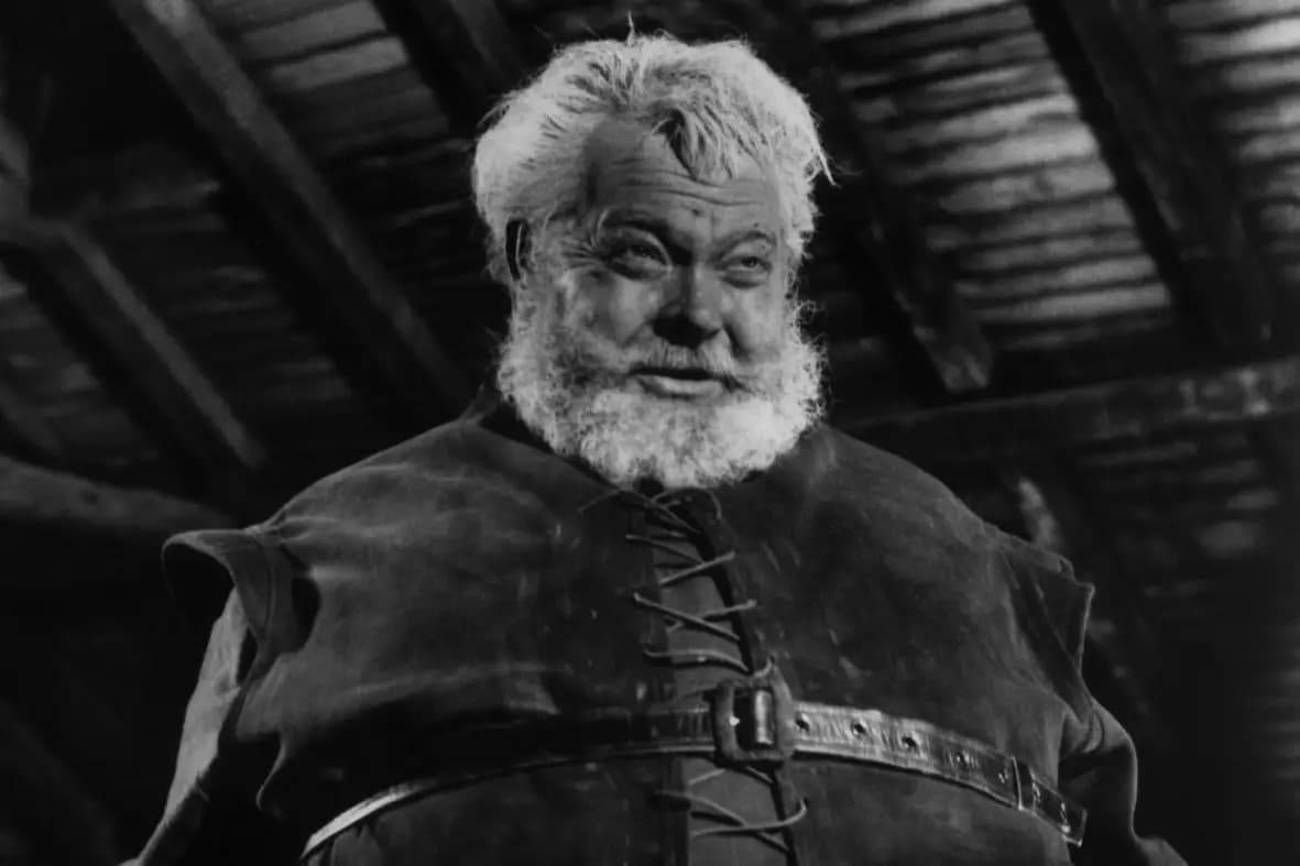 Орсон Уэллс в роли Фальстафа в фильме «Полуночные колокола». 1965 год