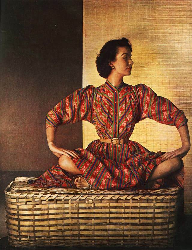 Съёмка для Harper's Bazaar, Луиза Даль-Вульф, 1953 год