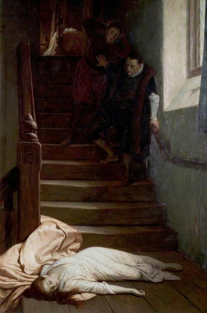 Смерть Эми Робсарт &mdash; картина Уильяма Фредерика Йимза, 1877 год