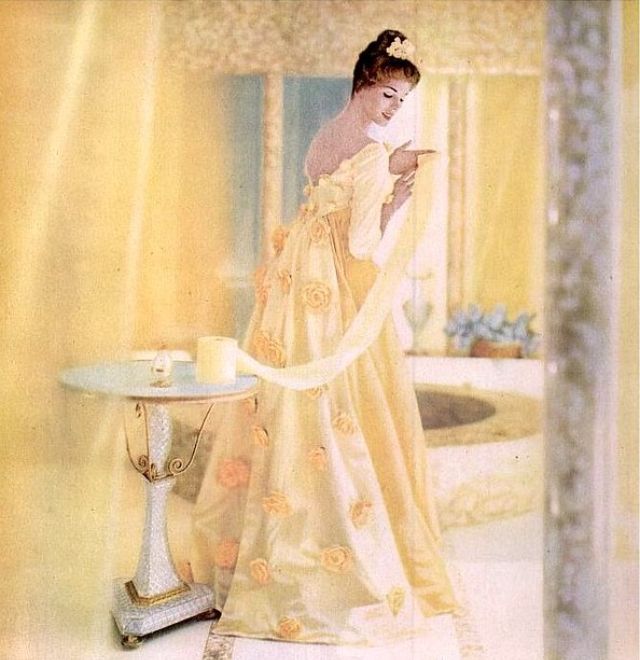 Реклама Soft-Weve, ночная сорочка от Ферраса, 1959 год