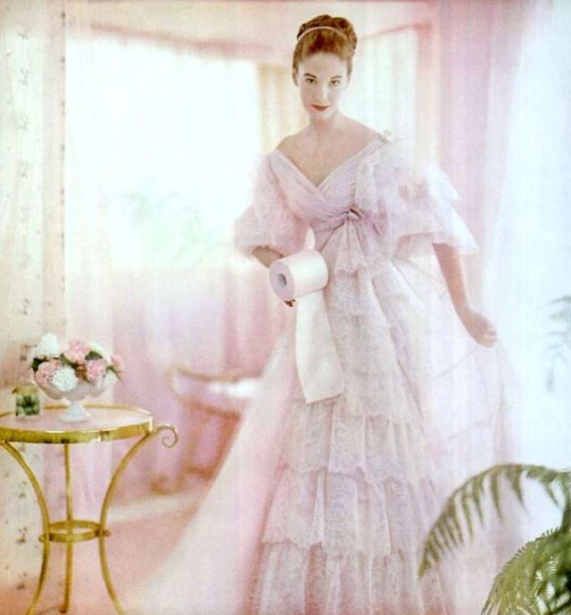 Реклама Soft-Weve, ночная сорочка от графа Сарми, 1958 год