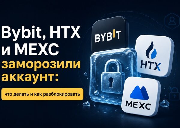 Bybit, HTX и MEXC заморозили мои аккаунты. Вот как я их разблокировал