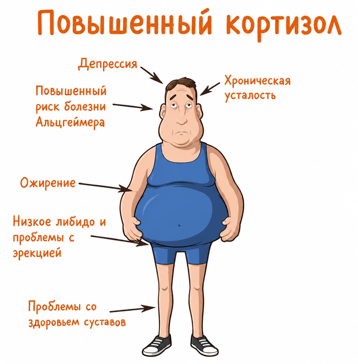 Кортизол при борьбе с лишним весом точно не ваш друг