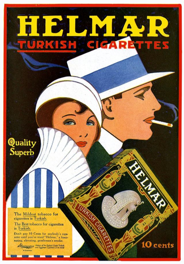 Плакат Helmar Turkish Cigarettes, 1915 год