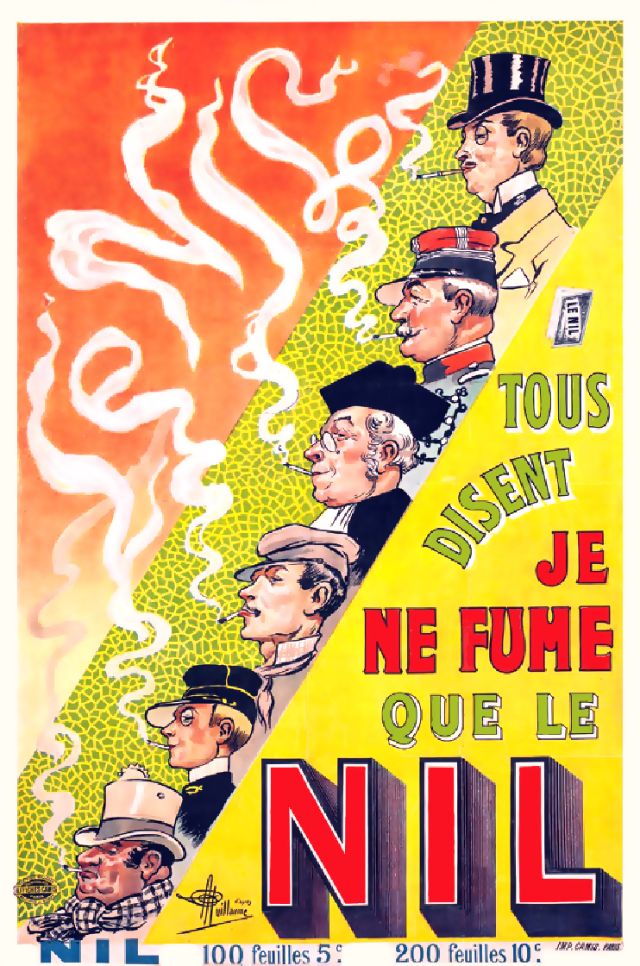 Плакат Je ne fume que le Nil, 1918 год