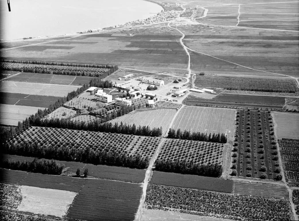 Исторический вид на первое поселение кибуц Дгания в 1931 году