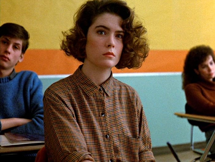 Лара Флинн Бойл в роли Донны Хейворд в сериале Твин Пикс, 1990 год