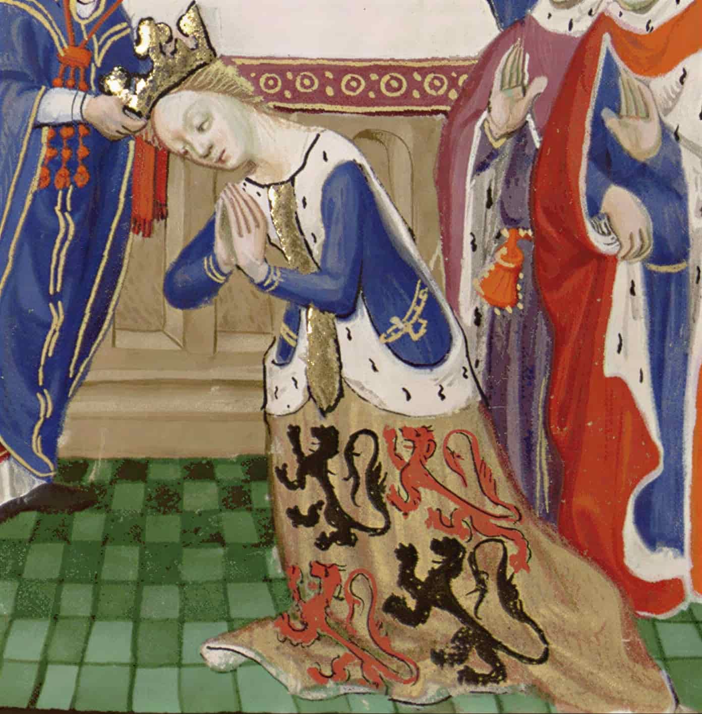 Philippa's coronation, 15th-century illustration from Froissart's Chronicles