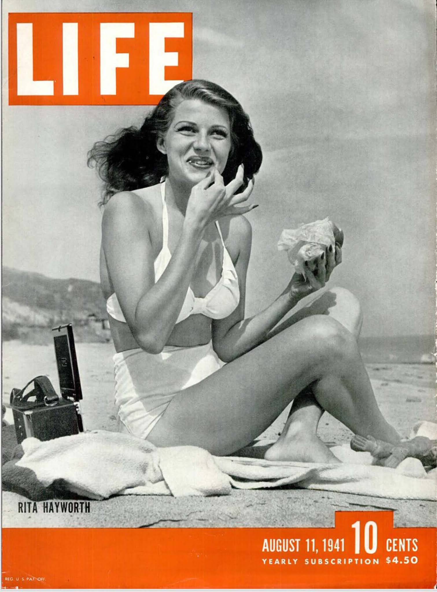 Обложка журнала LIFE с Ритой Хейворт, август 1941 года