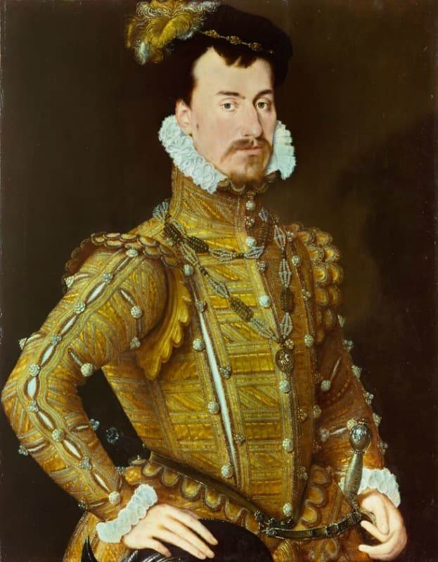 Портрет Роберта Дадли, графа Лестера, кисти Стефана ван дер Мелена, 1560 год