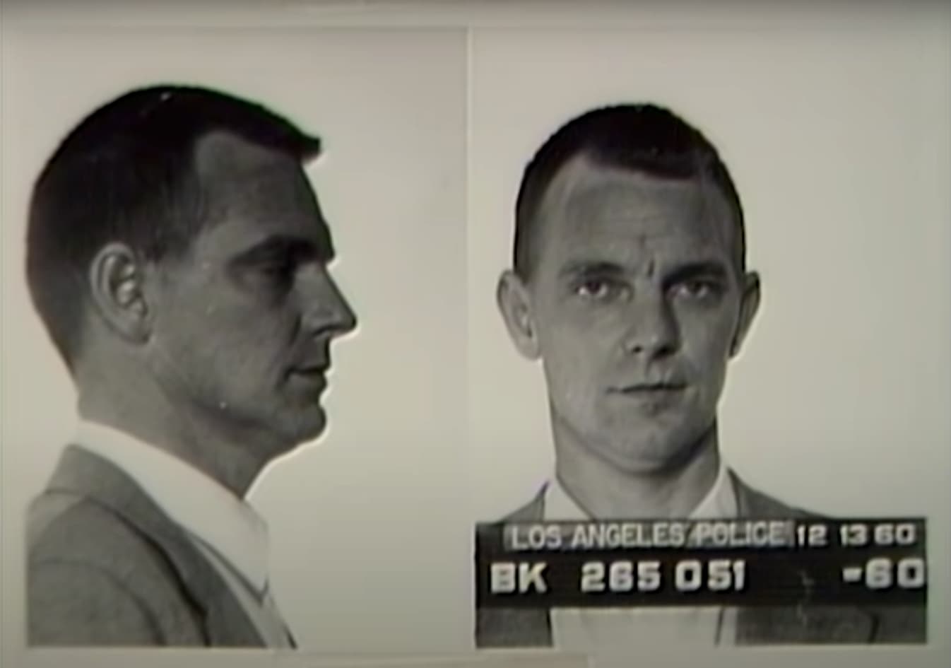 Полицейский снимок (mugshot) Джерри Дина Майкла, он же Элизабет Кармайкл, 1960 год