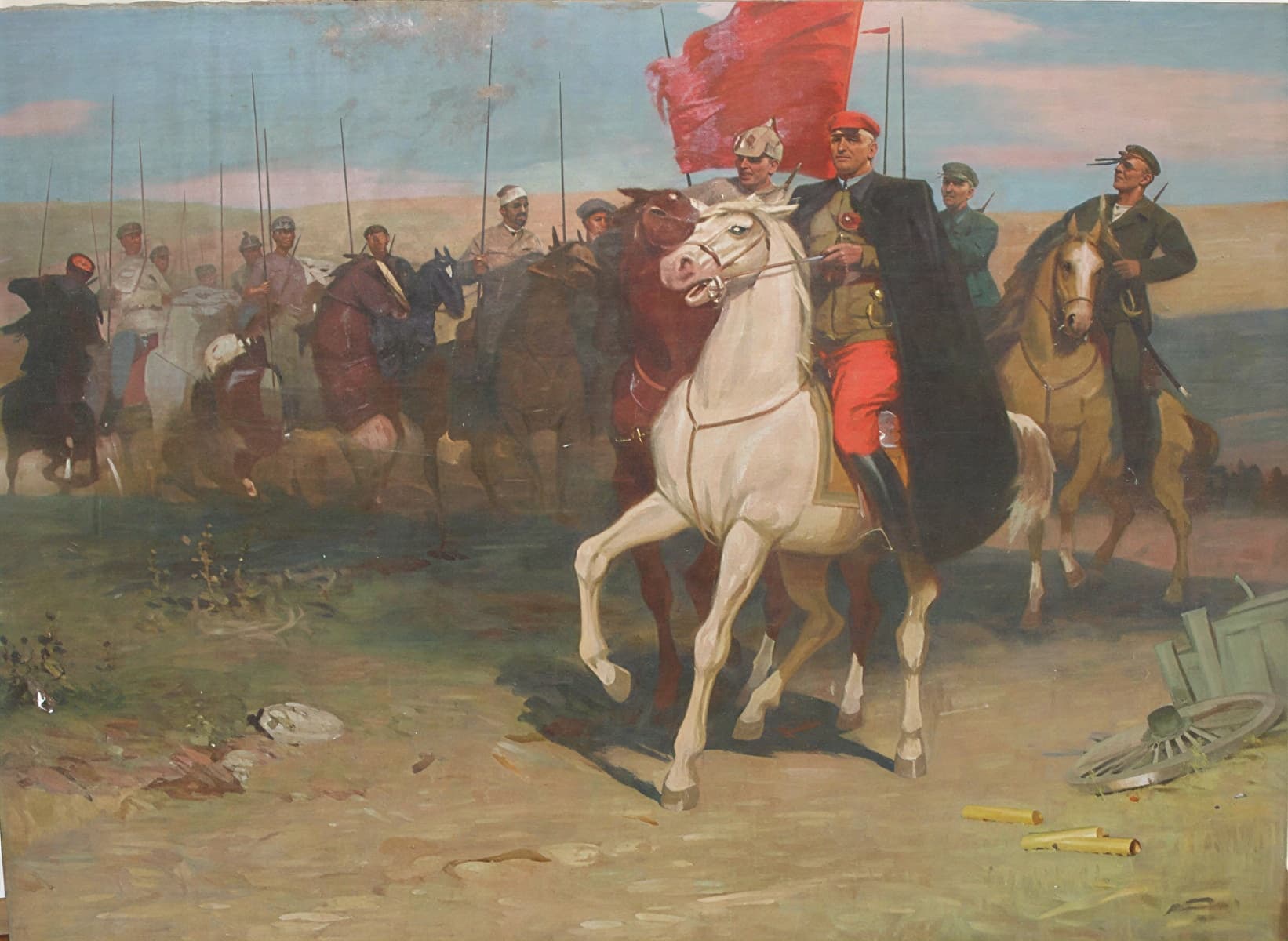 Котовский командир Красной армии, портрет в военной форме, 1920 год