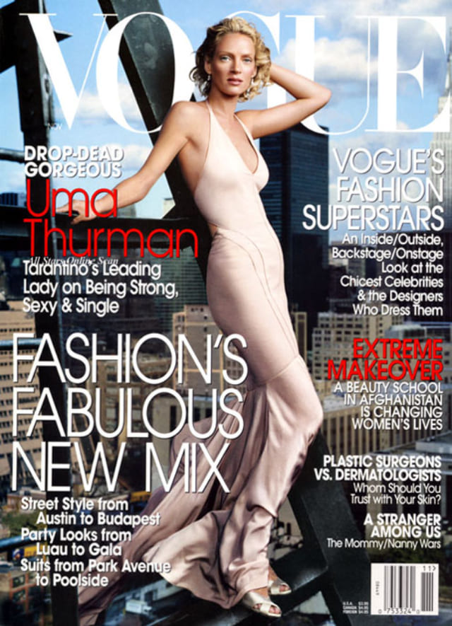 Ума Турман на обложке Vogue US, ноябрь 2003, фотограф Анни Лейбовиц
