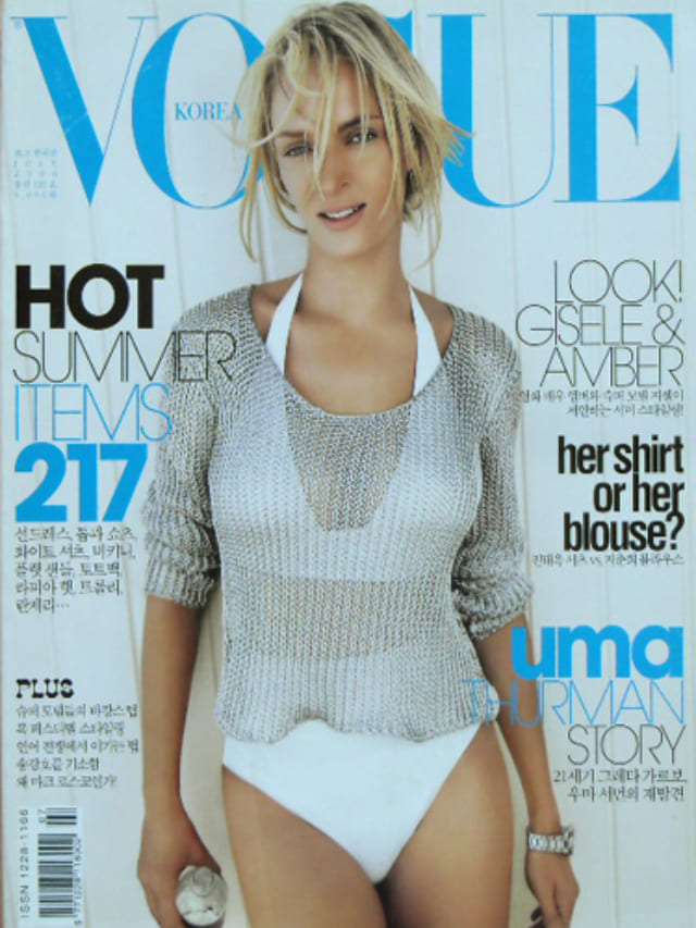 Ума Турман на обложке Vogue Korea, июль 2006