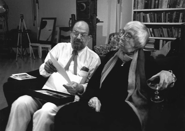 Беренис Эббот и поэт Аллен Гинзберг, Нью-Йорк, 1985 год