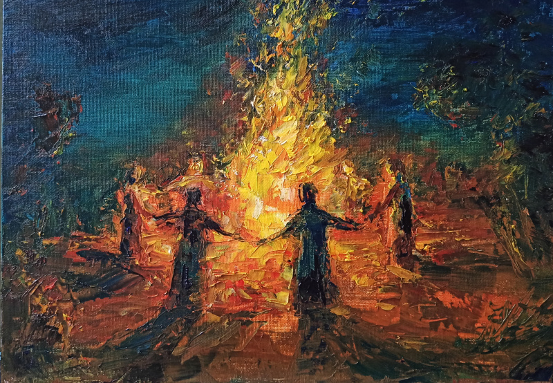 живопись Анжелика Тиханова - Ночь Ивана Купала
