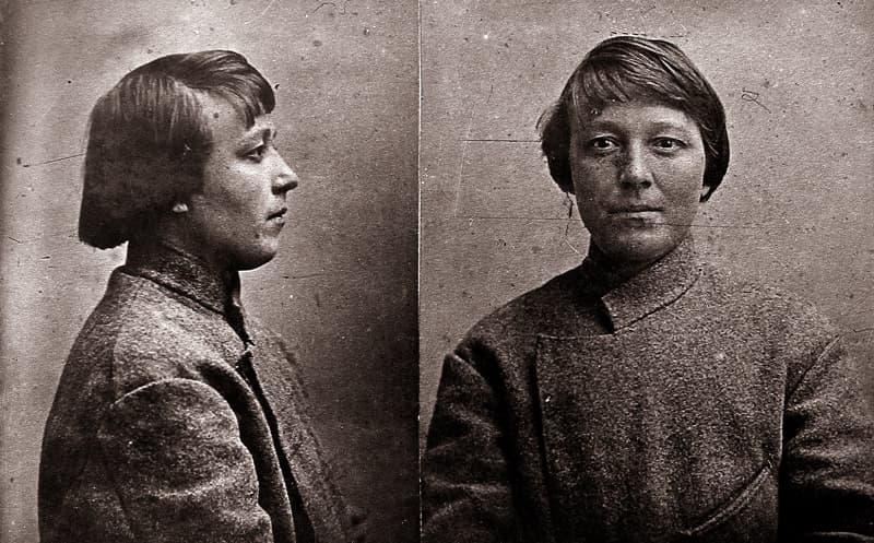 Мария Никифорова, тюремное фото 1909 года