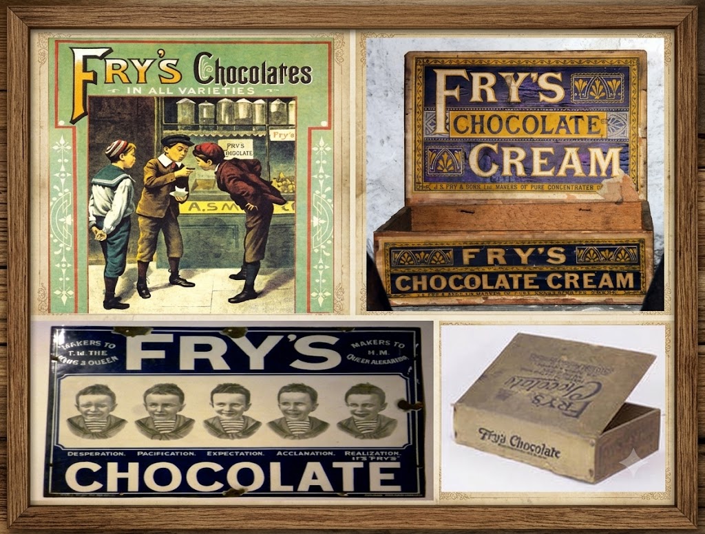 Старинная упаковка шоколада J.S. Fry & Sons, Великобритания, конец XIX века