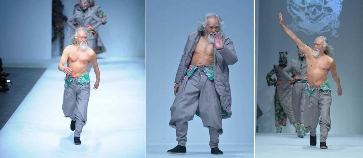 Ван Дэшунь (Wang Deshun) на подиуме