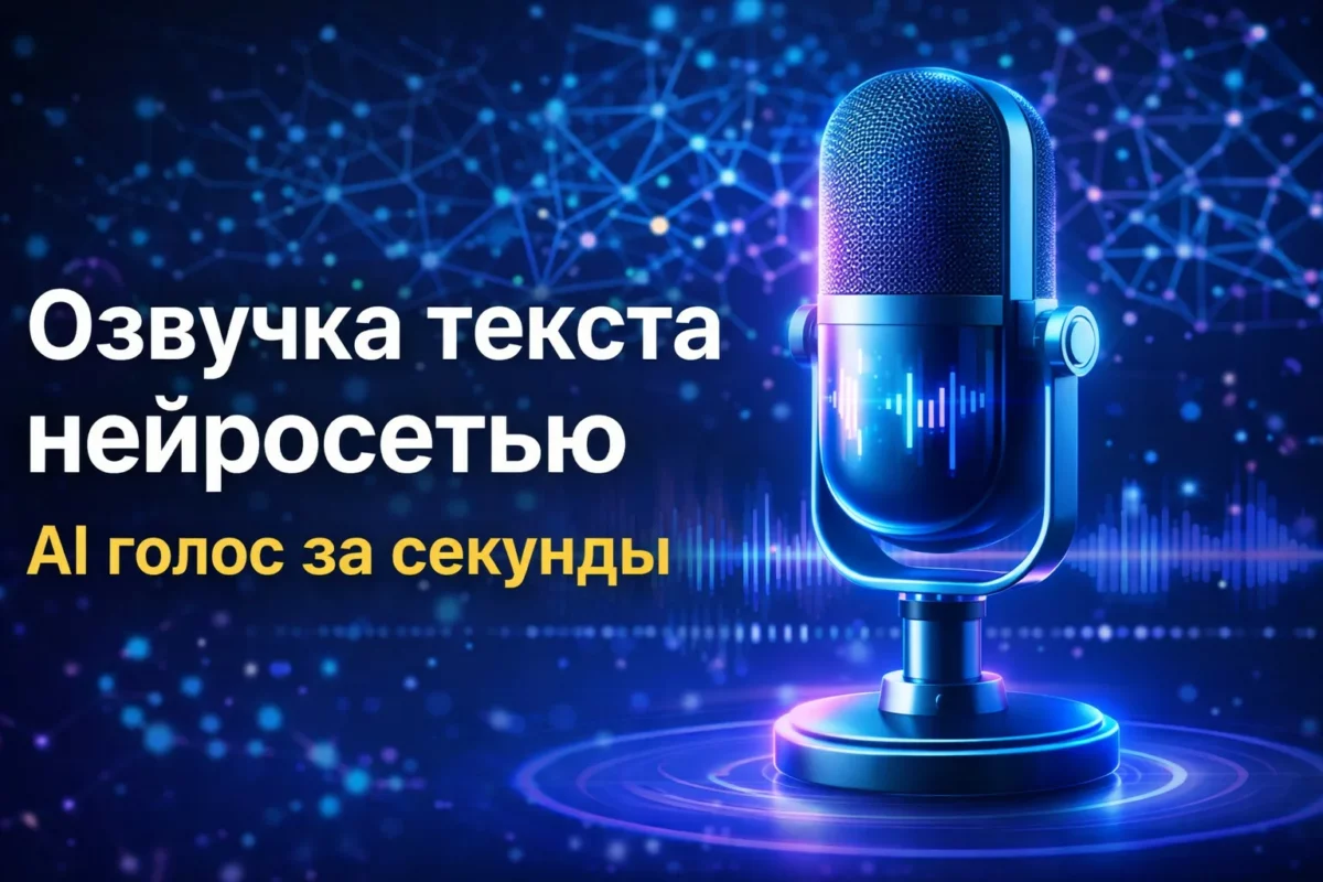 Озвучка текста нейросетью