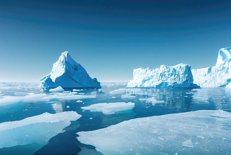 Bigpicture ru арктический пейзаж лёд, вода, горизонт