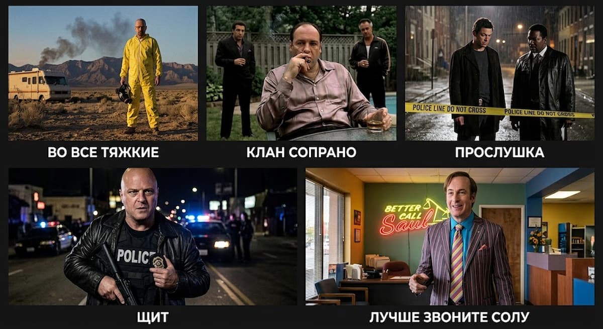 5 криминальных сериалов, которые ни разу не подвели зрителя