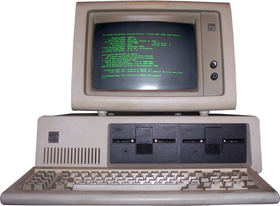 IBM PC 5150 &mdash; первый персональный компьютер IBM, 1981 год