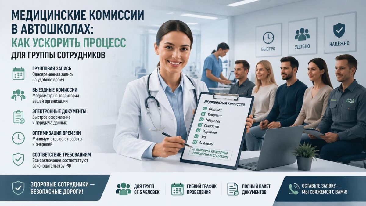 Медицинские комиссии: как ускорить процесс для группы сотрудников