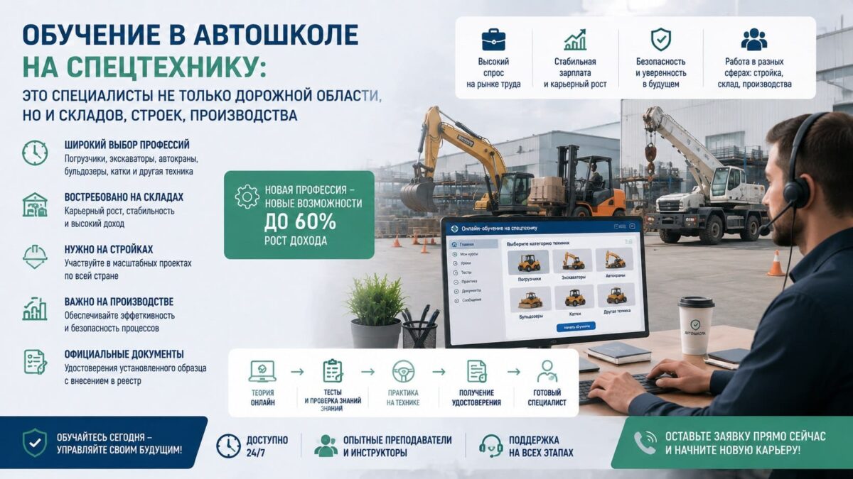 Спецтехника: не только дороги, но и склады