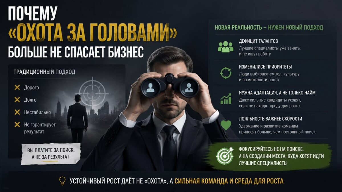 Почему &laquo;охота за головами&raquo; больше не спасает бизнес