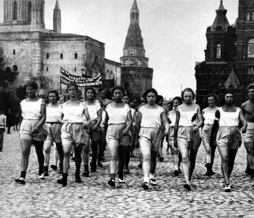 Первый парад физкультурников на Красной площади, май 1919 года