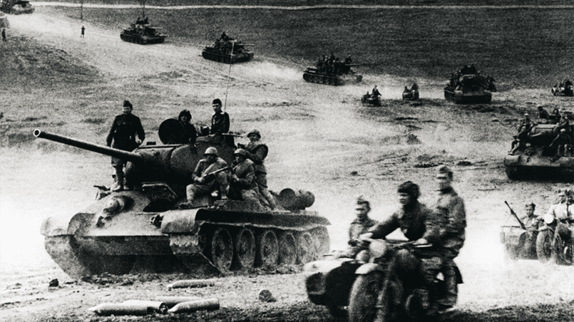 Советские танки Т-34 в боях на Витебском направлении, 1943 год