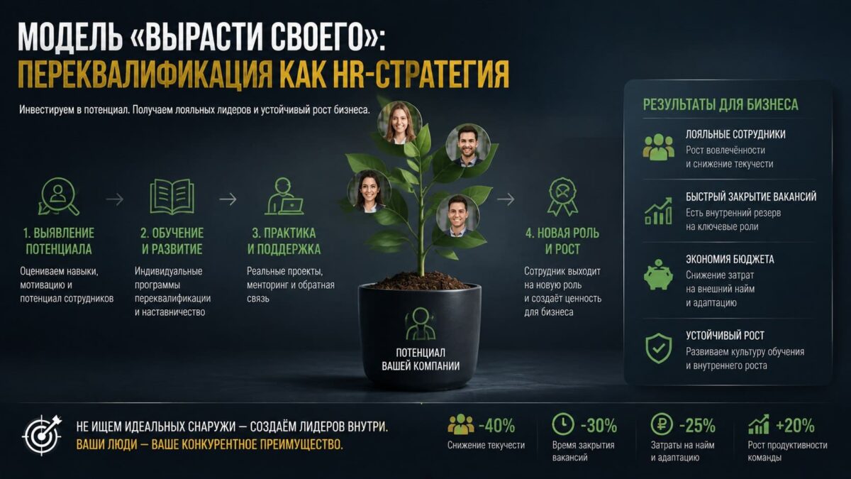 Модель &laquo;Вырасти своего&raquo;: переквалификация как HR-стратегия