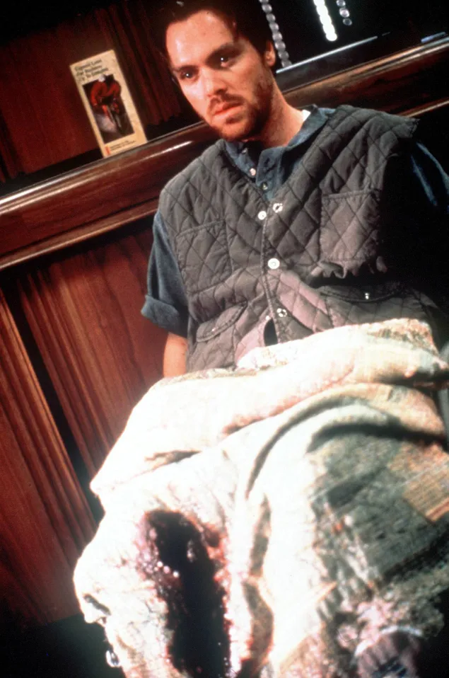 Leonardo DiCaprio’s stepbrother Adam Farrar plays a paraplegic Gulf War veteran in the 1999 film ‘Pups.’
