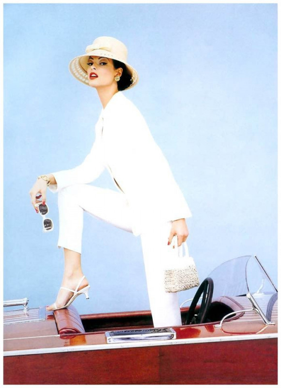 Супермодель Линда Евангелиста в съёмке Стивена Майзела для Vogue Italia, 1991 год