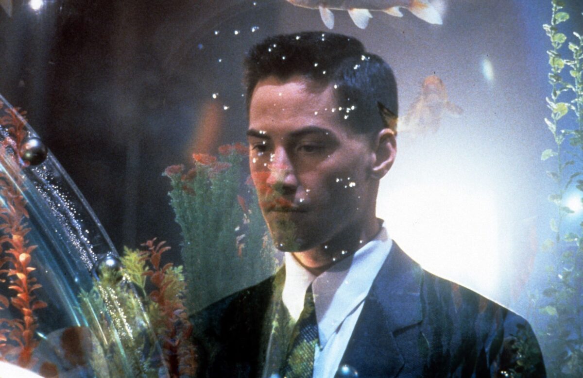 Киану Ривз в фильме Джонни Мнемоник, 1995
