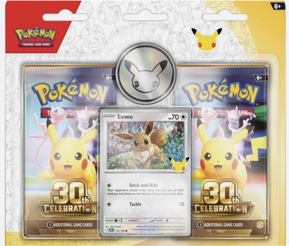 Бустеры юбилейного набора Pok&eacute;mon TCG 30th Celebration