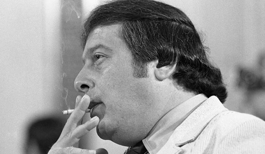 Gregory Scarpa, appears before the Senate investigations subcommittee which is continuing its hearings into organised crime. 22 July 1971
