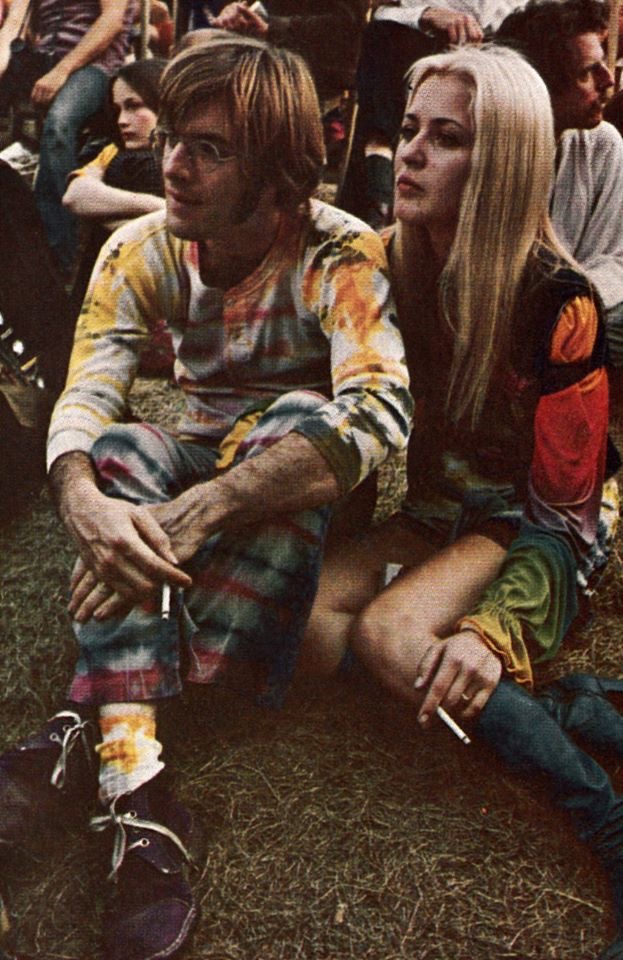 Джон Себастьян и Кэтрин на фестивале Isle of Wight, 1968 год