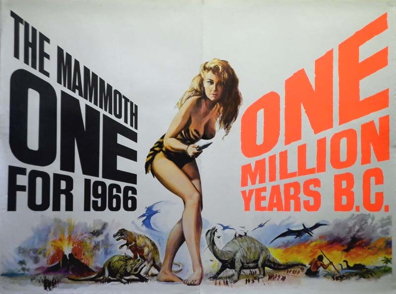 Bigpicture ru рекламный постер фильма миллион лет до нашей эры, 1966 год, художник том чантрелл