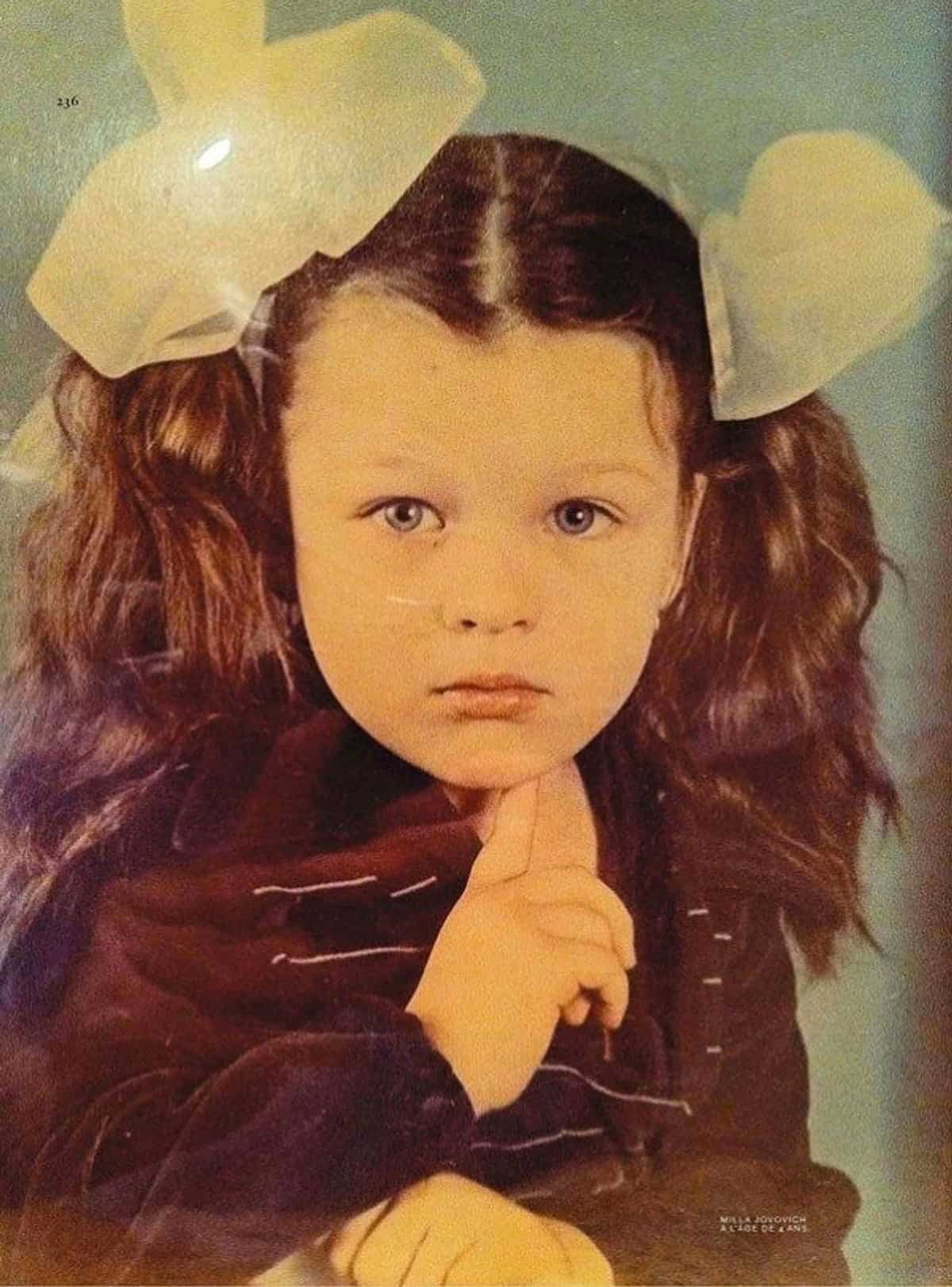Маленькая Милла Йовович в детском садике, Киев, 1970-е годы