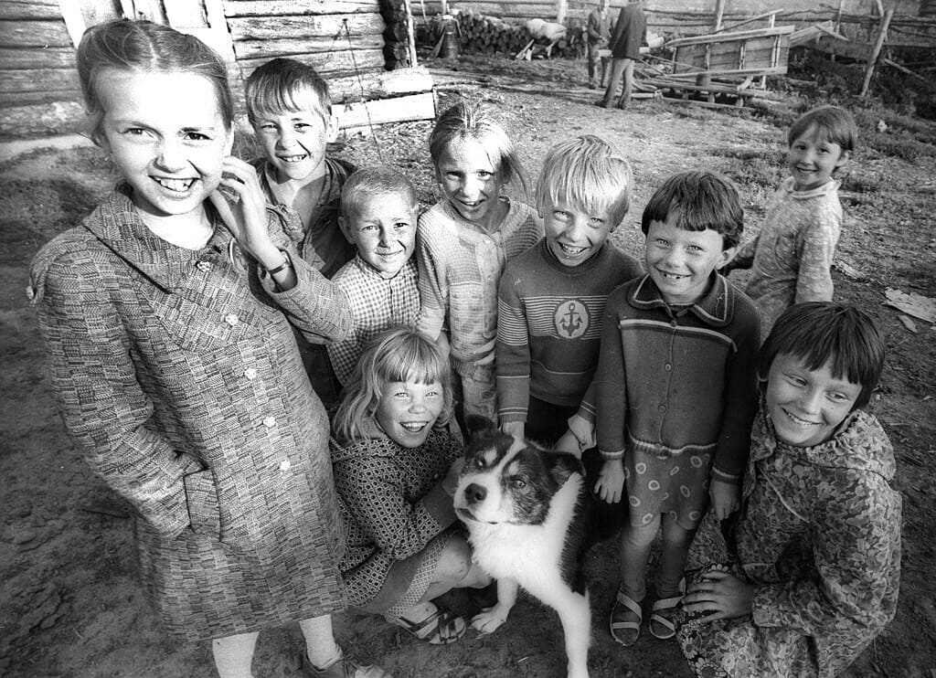 Жители Усть-Цилемского района Республики Коми, фото Сергея Зиновьева, 1980-е
