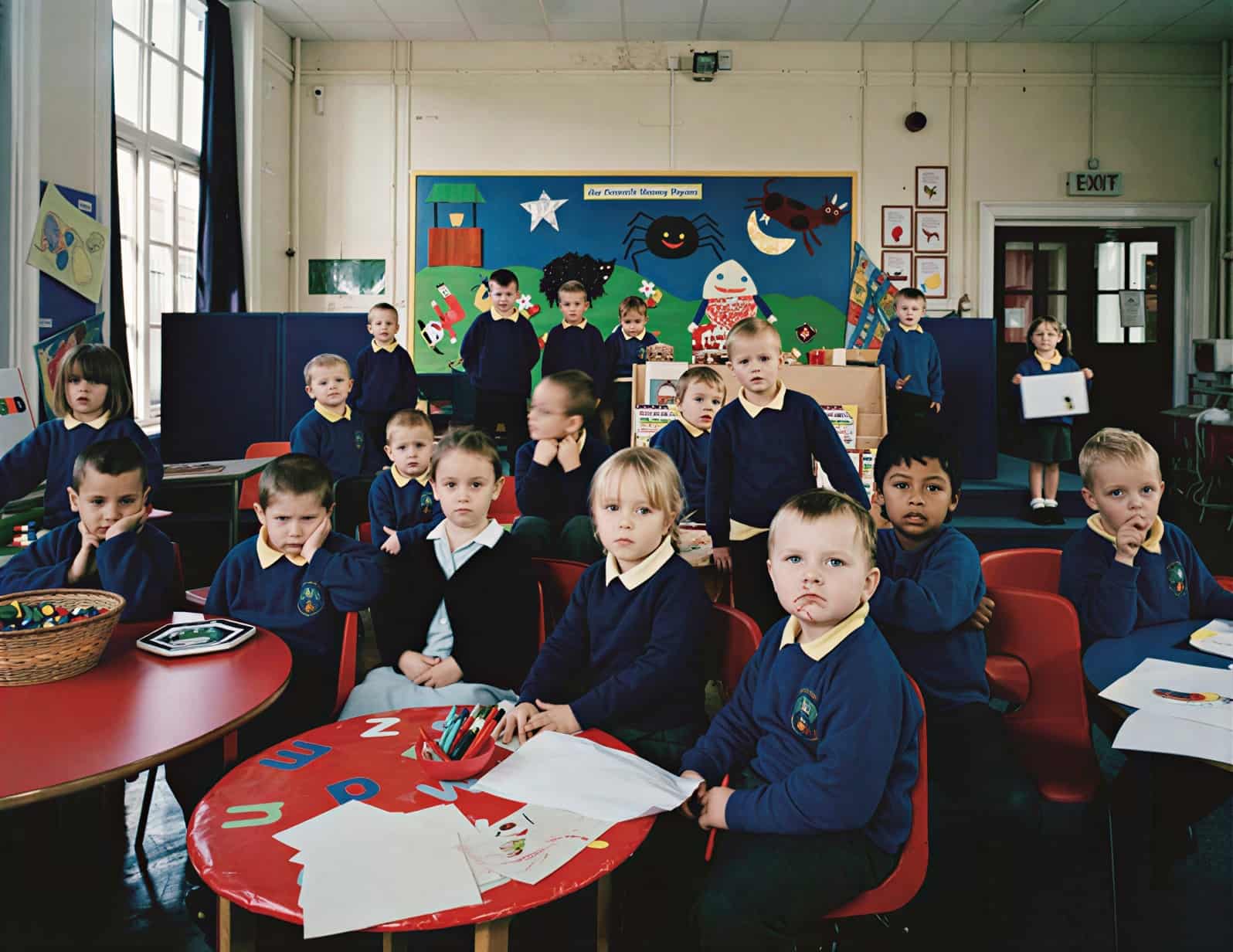Класс подготовительной ступени школы Deneside Infants School, Сихэм, Англия