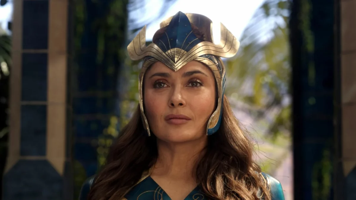 Сальма хайек в роли аджак в фильме marvel вечные, 2021